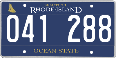 RI license plate 041288