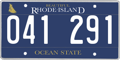 RI license plate 041291