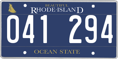 RI license plate 041294