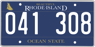 RI license plate 041308