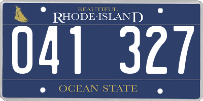 RI license plate 041327