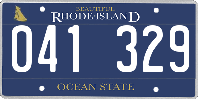 RI license plate 041329