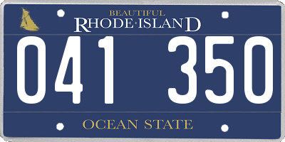 RI license plate 041350
