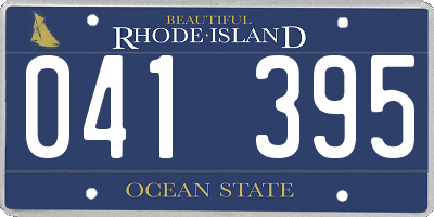 RI license plate 041395