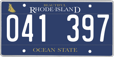 RI license plate 041397