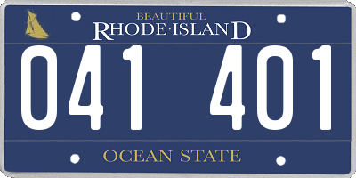 RI license plate 041401