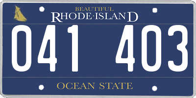 RI license plate 041403