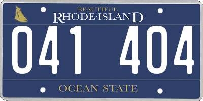 RI license plate 041404