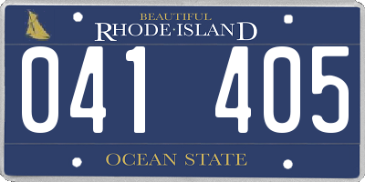 RI license plate 041405