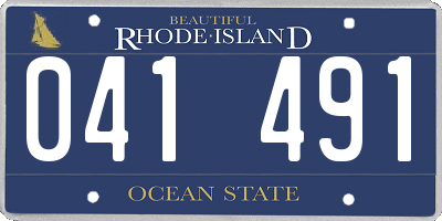 RI license plate 041491