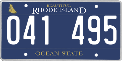 RI license plate 041495