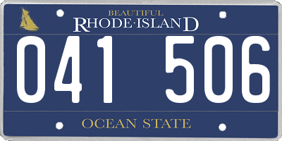 RI license plate 041506