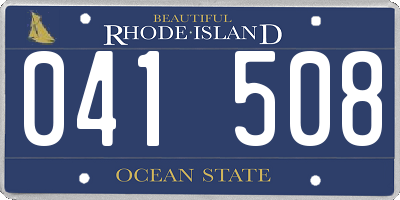 RI license plate 041508