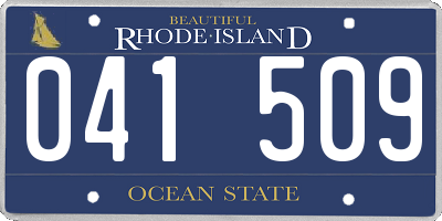 RI license plate 041509