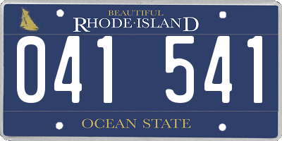 RI license plate 041541
