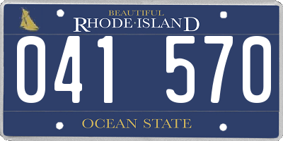 RI license plate 041570