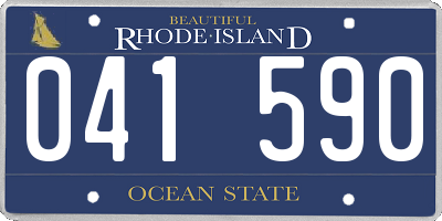 RI license plate 041590