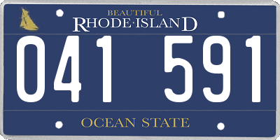RI license plate 041591