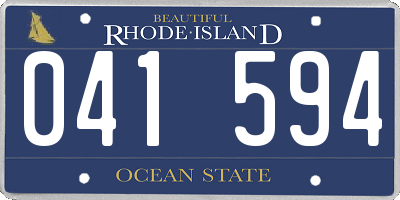 RI license plate 041594