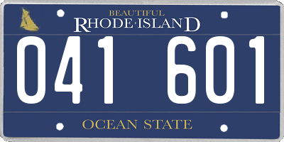 RI license plate 041601