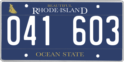 RI license plate 041603