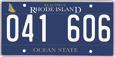 RI license plate 041606