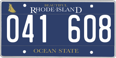 RI license plate 041608