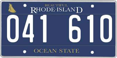 RI license plate 041610