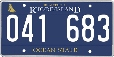 RI license plate 041683
