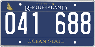 RI license plate 041688