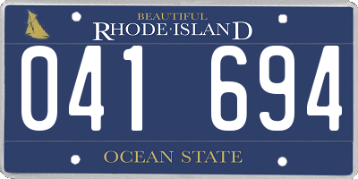RI license plate 041694