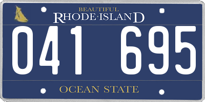 RI license plate 041695
