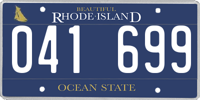 RI license plate 041699