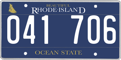 RI license plate 041706
