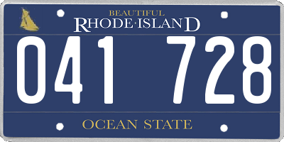 RI license plate 041728