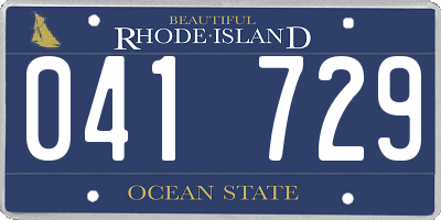 RI license plate 041729