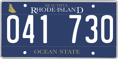 RI license plate 041730