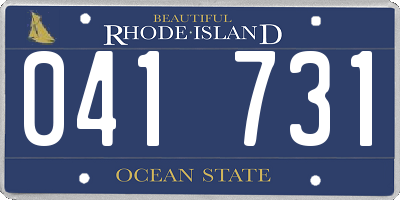 RI license plate 041731