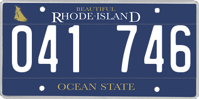 RI license plate 041746