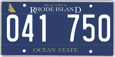 RI license plate 041750