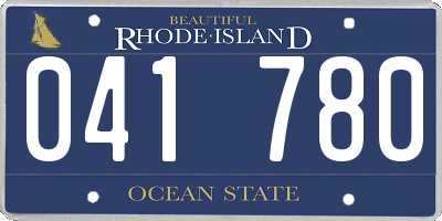RI license plate 041780