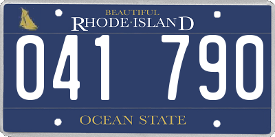 RI license plate 041790