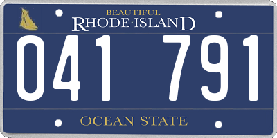 RI license plate 041791