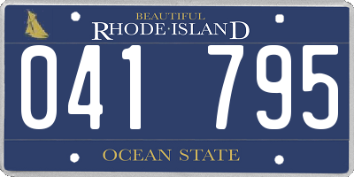 RI license plate 041795