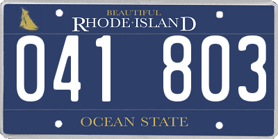 RI license plate 041803