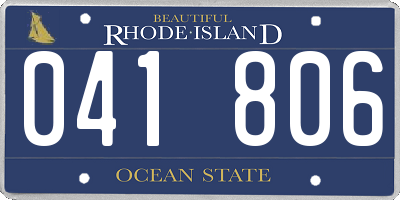 RI license plate 041806