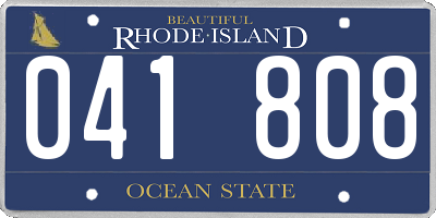 RI license plate 041808