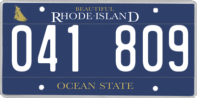 RI license plate 041809