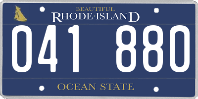 RI license plate 041880