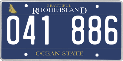 RI license plate 041886